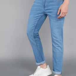 metronaut Men Slim Mid Rise Light Blue Jeans image 3