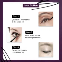 hilary rhoda Slay All Day Kajal | Retractable & Long Lasting Kajal | Smudge-Proof Kajal image 5