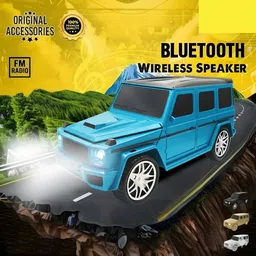 ZSIV Portable Wireless Car Speaker - 6H Playtime, 1200mAh Battery, RGB LED, USB/FM/TF 8 W Bluetooth Soundbar image 4