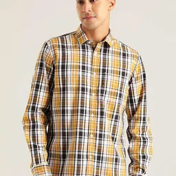 Indian Terrain Chiseled Slim Fit Tartan Checked Casual Shirt image 1