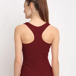 friskers FriskersWomen Pack of 2 White & Maroon Tank Top image 3