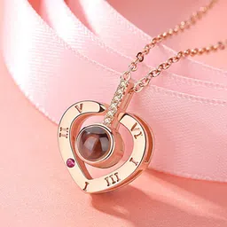YouBella Rose Gold Gold-Plated Necklace-image-0