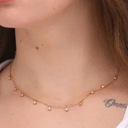 PALMONAS Women 18K Gold-Plated Necklace image 4