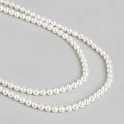 Zavya 925 Sterling Silver Rhodium-Plated Layered Necklace image 2