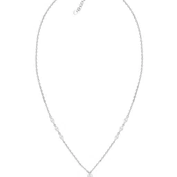 GIVA 925 Sterling Silver Rhodium-Plated Stone-Studded Necklace image 2