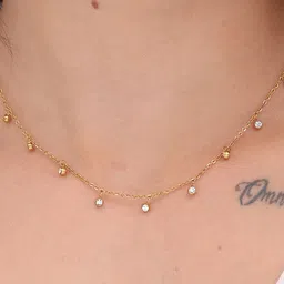 PALMONAS Women 18K Gold-Plated Necklace image 2