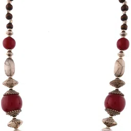 Bamboo Tree Jewels Alloy Artificial Beads Necklace image 4