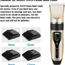 EVETIS Pet Hair Trimmer Dogs & Cats Grooming Machine Wireless Rechargeable 0.8 TO 12MM Trimmer 180 min Runtime 7 Length Settings image 5