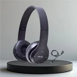 Wireless Bluetooth Headphones, Fold‑Flat Design, Thunderous Bass_QK Bluetooth & Wired Headset-image-79