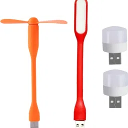icall Combo pack of 4 (USB Fan, USB Light, Mini USB Bulb)- Emergency Combo use with Power bank, Laptop, Computer USB Fan, Led Light-picture-13