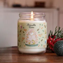 aromatic fables Citrus Scented Christmas Candle Fresh Holiday Aroma in Stylish Glass Jar for Gifting and D cor image 1