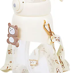 the little bunny hop in style 1200ml Large Capacity Water Bottle – With Flip Lid, Straw & Carry Strap image 2