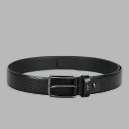 van heusen Men Black Genuine Leather Belt image 2