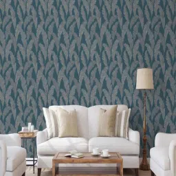 Tempo Blue PVC High Wash Resistant Wallpaper Roll-image-56