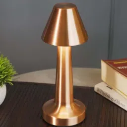 kreative arts Touch Sensor LED Table Lamp Sleek & Modern Lighting | Gold Design 6-picture-10