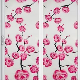 Jaamso Royals White & Pink Printed Self-Adhesive Waterproof Window Sticker-picture-49