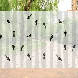 Jaamso Royals White & Black Printed Self-Adhesive Waterproof Window Sticker-picture-44