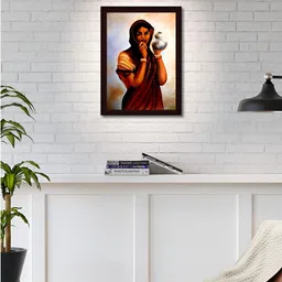 Tamatina Maroon & Brown 1 Piece Canvas Other Wall Paintings-picture-25