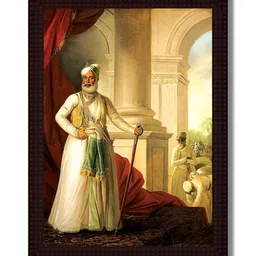 Tamatina Cream-Coloured & Red 1 Piece Canvas Other Wall Paintings-picture-40