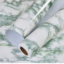 Jaamso Royals White & Green Printed Self-Adhesive Wallpaper-picture-0