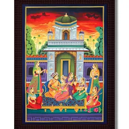 Tamatina Green & Yellow 1 Piece Canvas Other Wall Paintings-picture-12