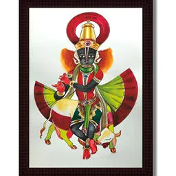 Tamatina Green & Brown Printed Wooden Framed Wall Art-picture-34