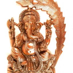 apka mart Copper Coloured Lord Ganesh Wall Hanging-picture-34