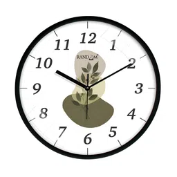 RANDOM Beige & Black Printed Analogue Wall Clock-picture-27