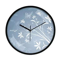 RANDOM Grey & Black Printed Round Contemporary Wall Clock-picture-23