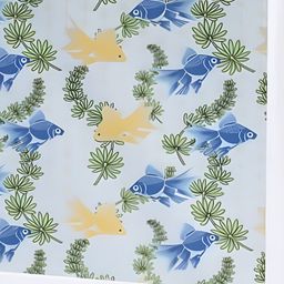 Jaamso Royals Blue & Orange-Coloured Printed Self-Adhesive Waterproof Window Sticker-picture-30