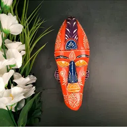 apka mart Orange Printed Wooden Wall Decor-image-7