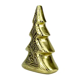 Hind Decor Gold-Toned Textured Aluminum Christmas Tree Showpiece-image-68