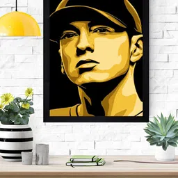 Gallery99 Multicolored Eminem Jay Z Renegade Art Print Framed Wall Art image 2