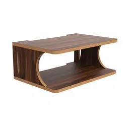 Home Sparkle Brown MDF Set Top Box Holder Floating Shelf image 5