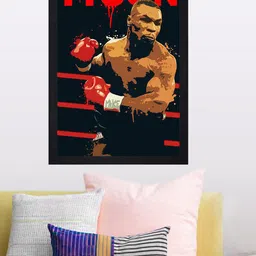 Gallery99 Mike Tyson Texture Paper Framed Wall Art image 3