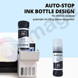 HRK NAT Deskjet GT Series, Smart Tank Series, Ink Tank Wireless Series, Pack of 4 Black Ink Cartridge image 2
