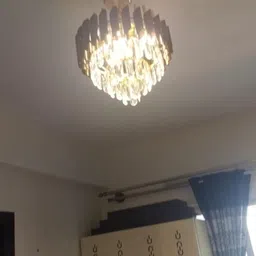 aamivi Modern Impoted Black-Gold K9 S4 Crystal Hanging Light Chandelier Ceiling Lamp image 3