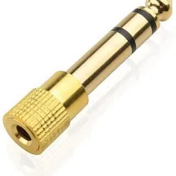 erhindia (Pack of 2) Jack Plug Stereo Adapter Mono to Stereo Adapter - Golden Mono Stereo Golden image 3