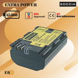 soccia LP-E6 Lithium-ion Rechargeable Camera Battery image 4