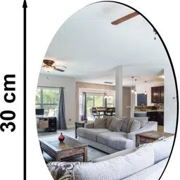 abarro 20 cm mirror_wall_desion_kitchan_bathroom mirror_ Self Adhesive Sticker image 5