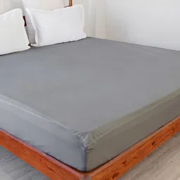 HOMEMONDE Grey Terry Water Resistant Mattress Protector image 1