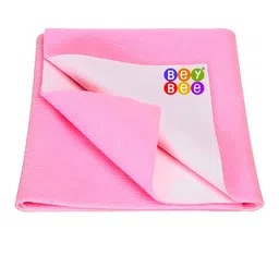 BeyBee Kids Pink Cotton Waterproof & Anti-Dust Medium Baby Dry Sheet-picture-14