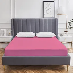 Adbeni HOME Pink Terry Cortridge Cotton 200 GSM Waterproof Mattress Protector-image-44