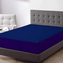 Adbeni Home Blue 200 GSM Waterproof Terry Cortridge Cotton Single Size Mattress Protector-image-17