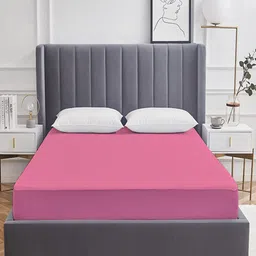 Adbeni Home Pink 200 GSM Waterproof Terry Cortridge Cotton King Size Mattress Protector-image-89