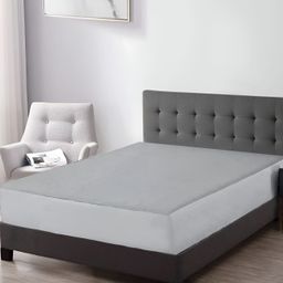 RF RELAXFEEL Grey Fitted King Size Cotton Water Resistant Mattress Protector-picture-17