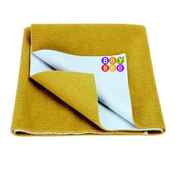 BeyBee Kids Yellow Cotton Waterproof & Anti-Dust Large Baby Dry Sheet-image-47