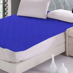 Comfowell Blue Water Resistant Double Size Elasticated Mattress Protector-picture-29