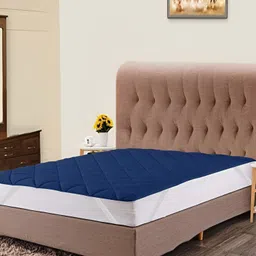 Comfowell Blue Water Resistant Fitted Double Mattress Protector-image-26