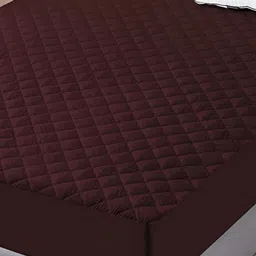 RF RELAXFEEL Brown  Fitted King Size Cotton Water Resistant Mattress Protector-picture-11